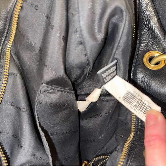 Marc by Marc Jacobs Too Hot Black Pebbled Leather Satchel Crossbody Bag - Picture 15 of 15